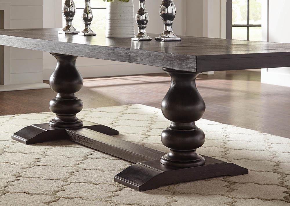 Phelps Antique Noir Rectangular Dining Table - 121231 - Bien Home Furniture & Electronics