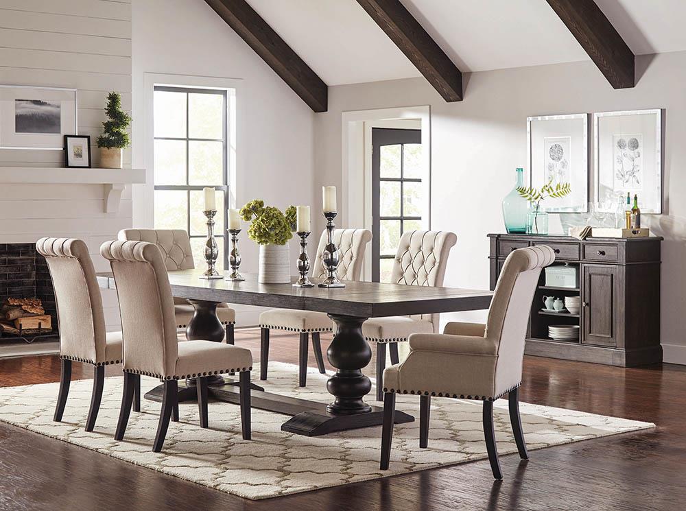Phelps Antique Noir Rectangular Dining Table - 121231 - Bien Home Furniture & Electronics