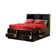 Phoenix 10-Drawer Eastern King Bed Deep Cappuccino - 200409KE - Bien Home Furniture & Electronics