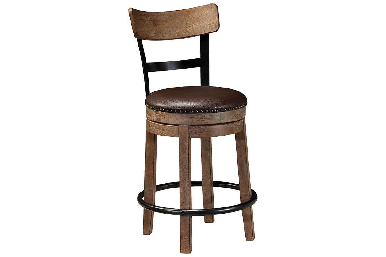 Pinnadel Light Brown Counter Height Barstool - D542-124 - Bien Home Furniture & Electronics