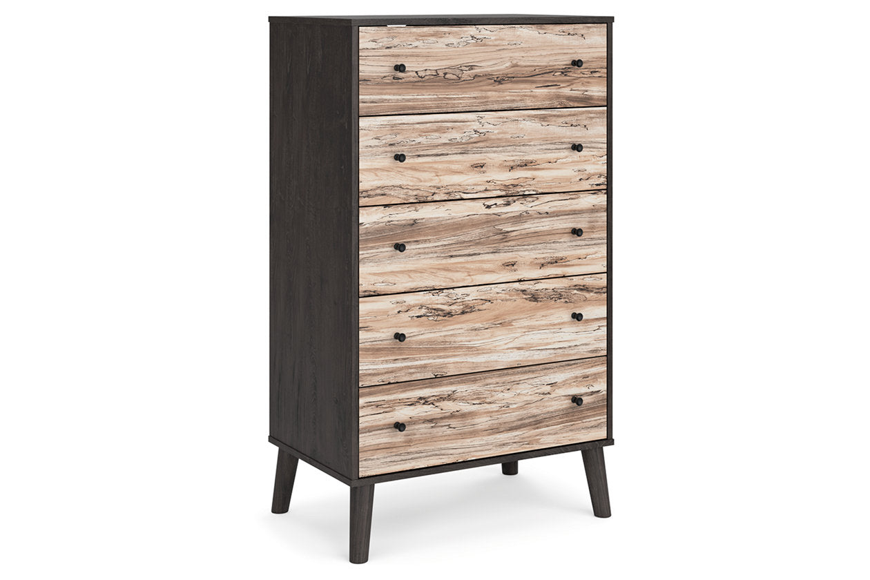 Piperton Two-tone Brown/Black Chest of Drawers - EB5514-245 - Bien Home Furniture & Electronics