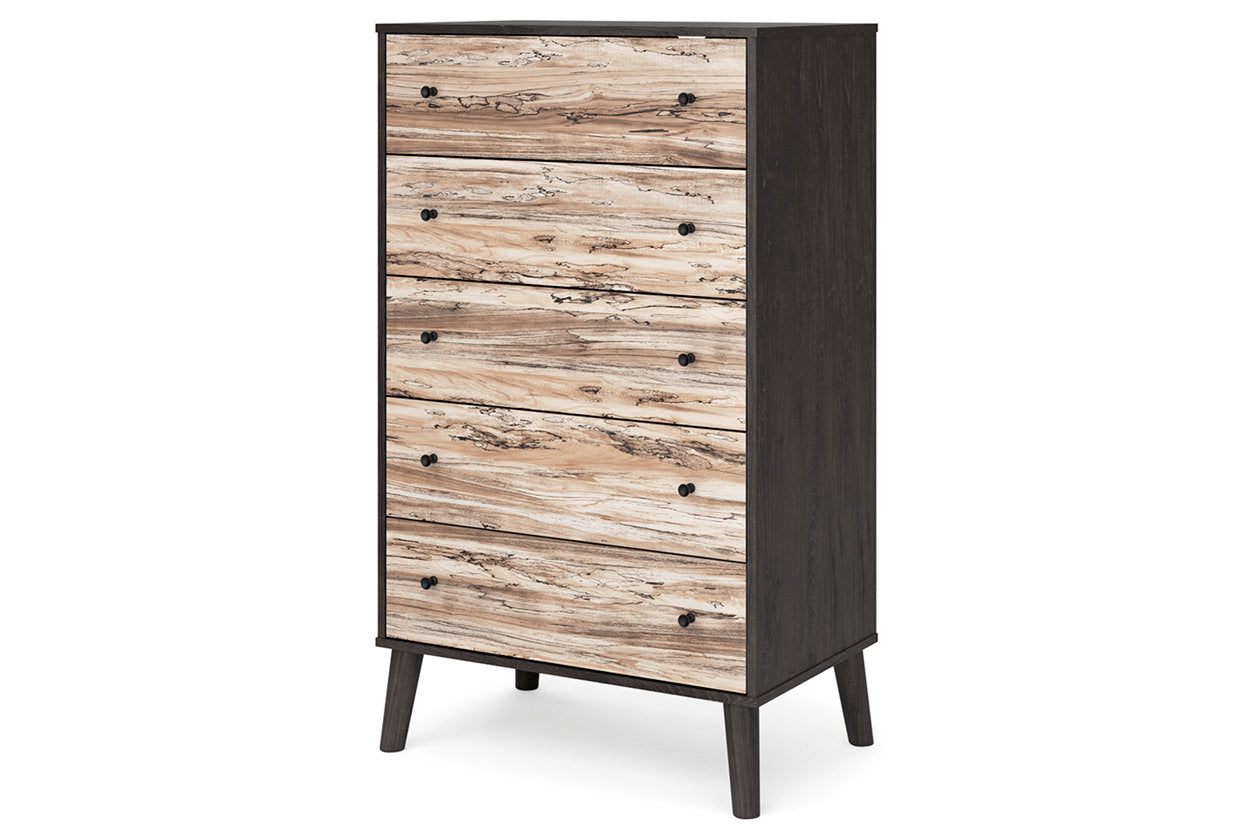 Piperton Two-tone Brown/Black Chest of Drawers - EB5514-245 - Bien Home Furniture & Electronics