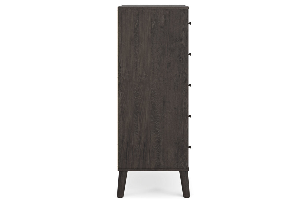 Piperton Two-tone Brown/Black Chest of Drawers - EB5514-245 - Bien Home Furniture & Electronics