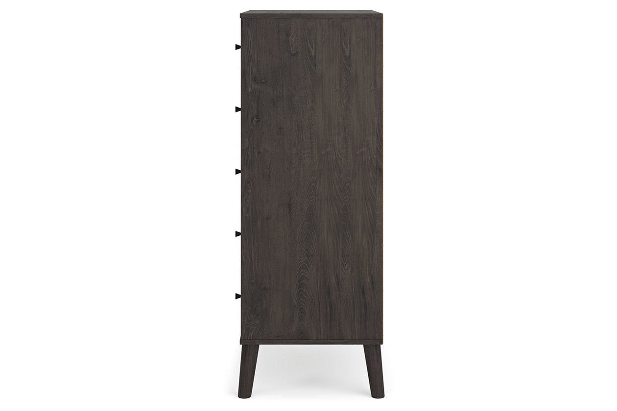 Piperton Two-tone Brown/Black Chest of Drawers - EB5514-245 - Bien Home Furniture & Electronics