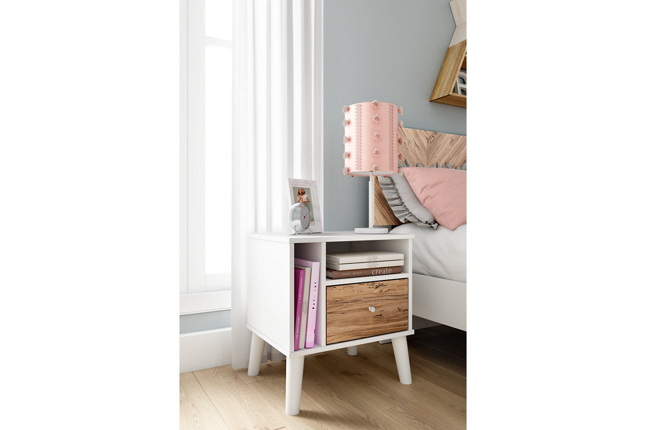 Piperton Two-tone Brown/White Nightstand - EB1221-291 - Bien Home Furniture & Electronics