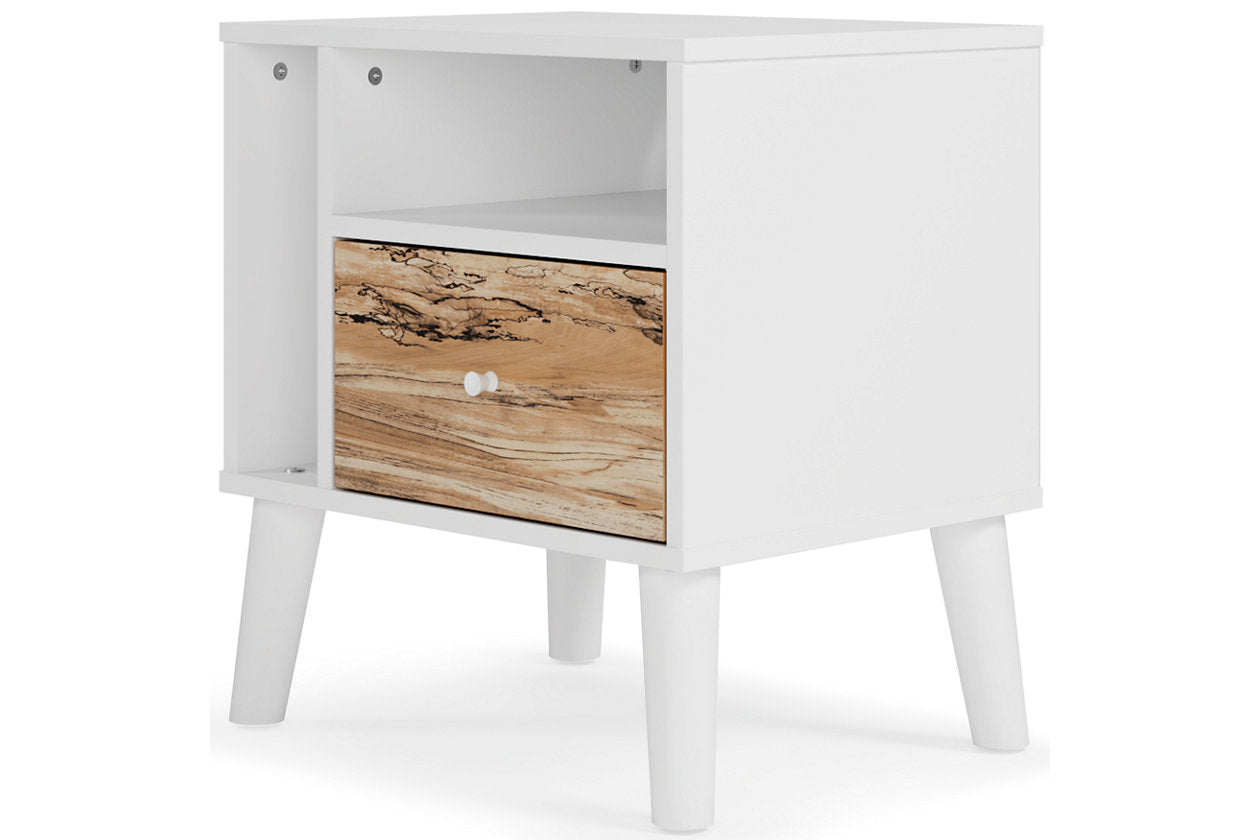 Piperton Two-tone Brown/White Nightstand - EB1221-291 - Bien Home Furniture & Electronics