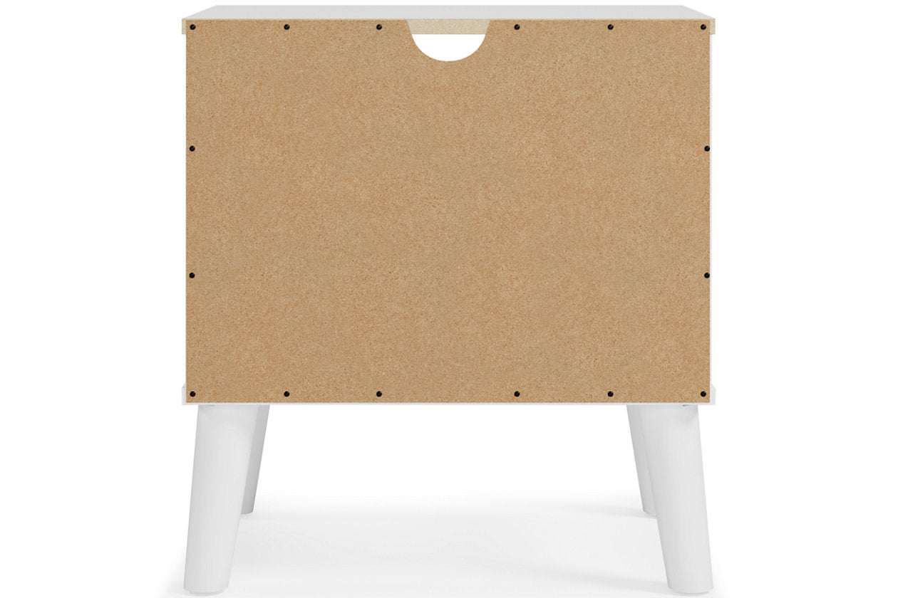 Piperton Two-tone Brown/White Nightstand - EB1221-291 - Bien Home Furniture & Electronics
