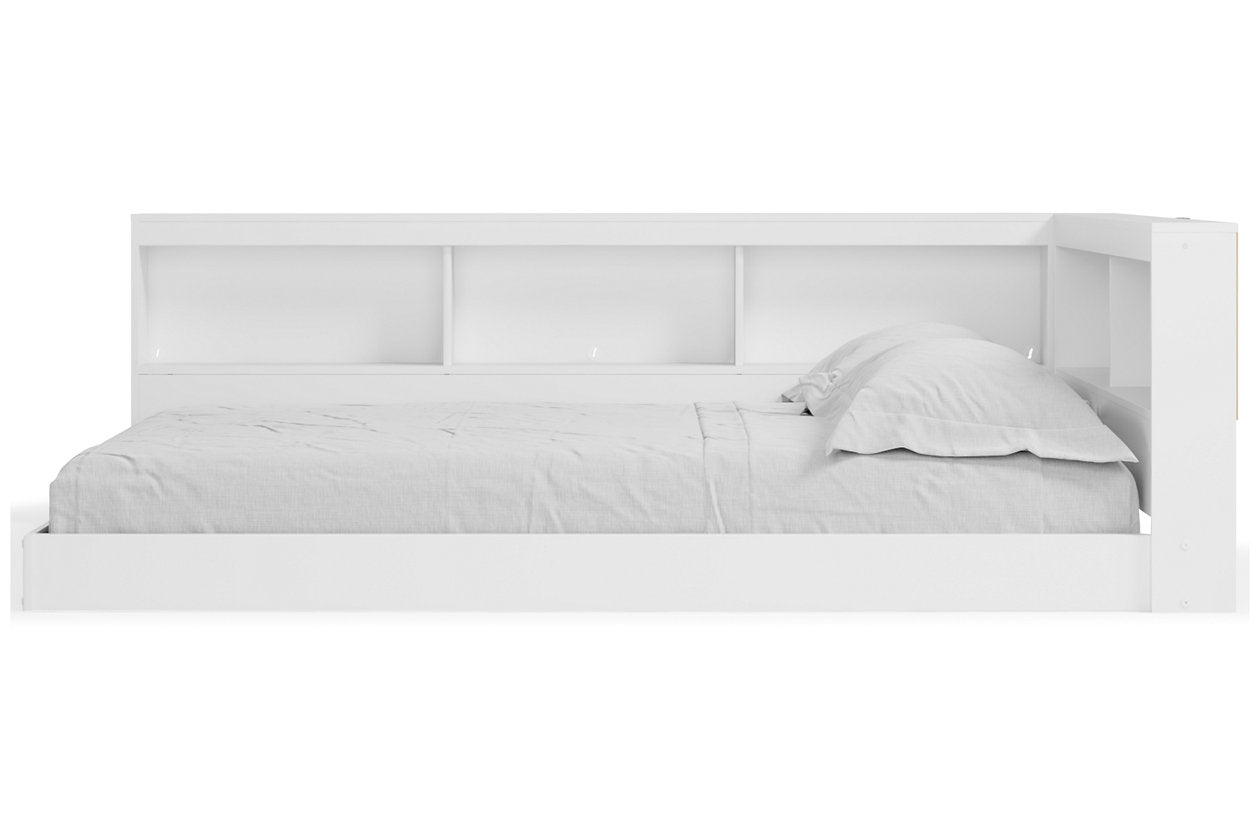 Piperton White Full Bookcase Storage Bed - SET | EB1221-165 | EB1221-182 - Bien Home Furniture & Electronics