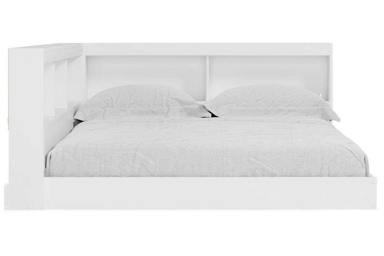 Piperton White Full Bookcase Storage Bed - SET | EB1221-165 | EB1221-182 - Bien Home Furniture & Electronics