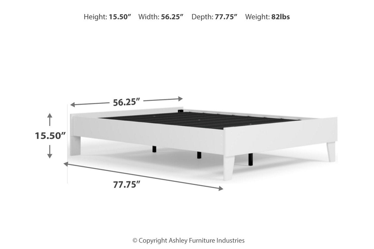 Piperton White Full Platform Bed - EB1221-112 - Bien Home Furniture & Electronics