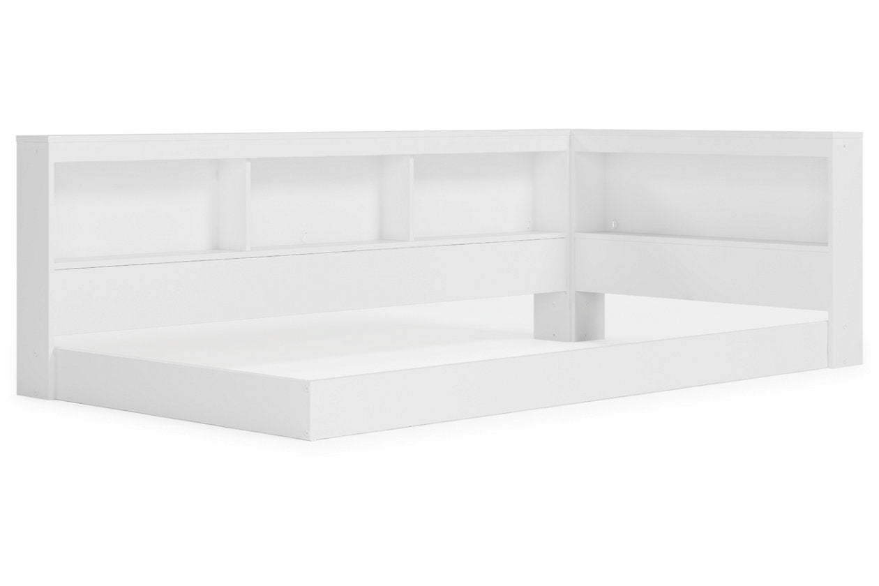 Piperton White Twin Bookcase Storage Bed - SET | EB1221-163 | EB1221-182 - Bien Home Furniture & Electronics