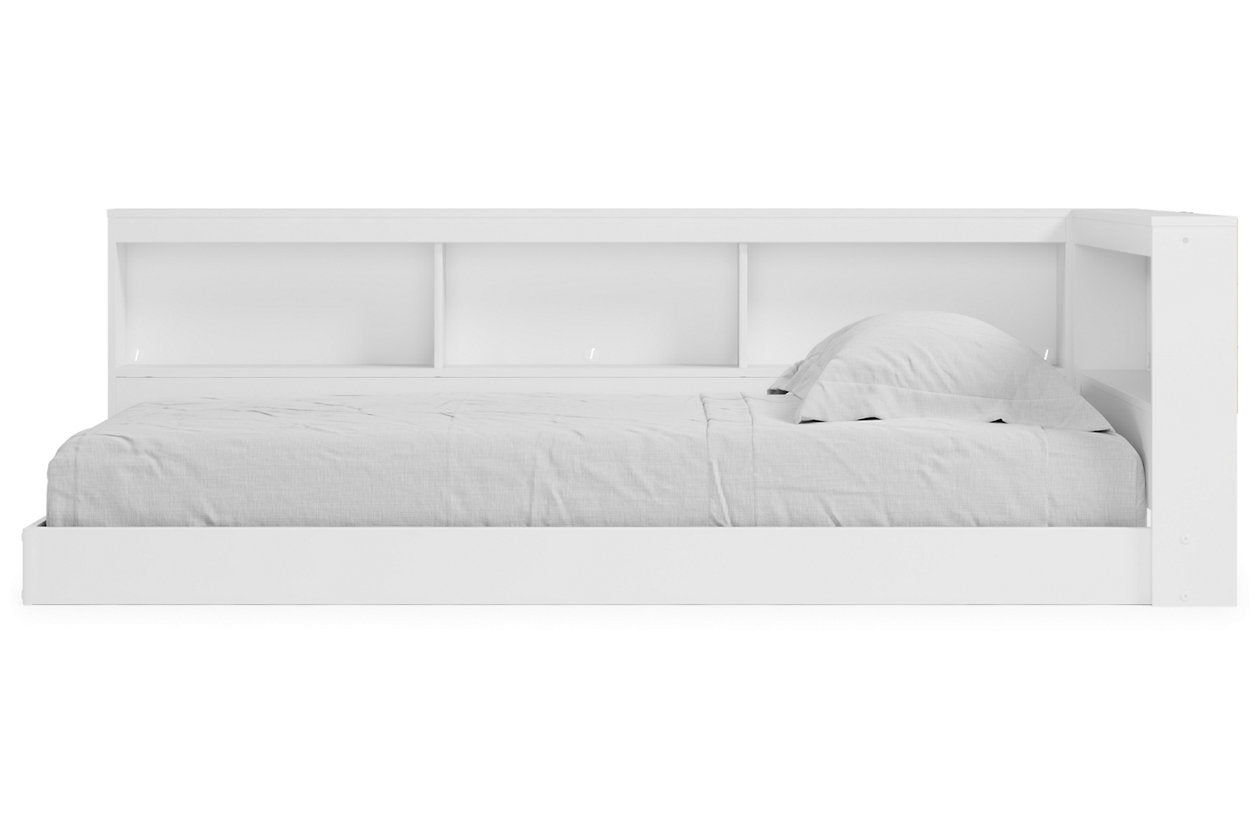 Piperton White Twin Bookcase Storage Bed - SET | EB1221-163 | EB1221-182 - Bien Home Furniture & Electronics