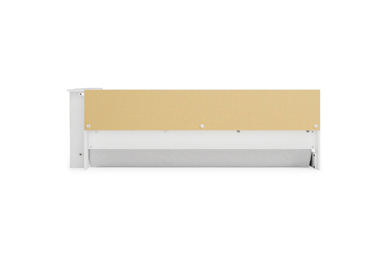 Piperton White Twin Bookcase Storage Bed - SET | EB1221-163 | EB1221-182 - Bien Home Furniture & Electronics