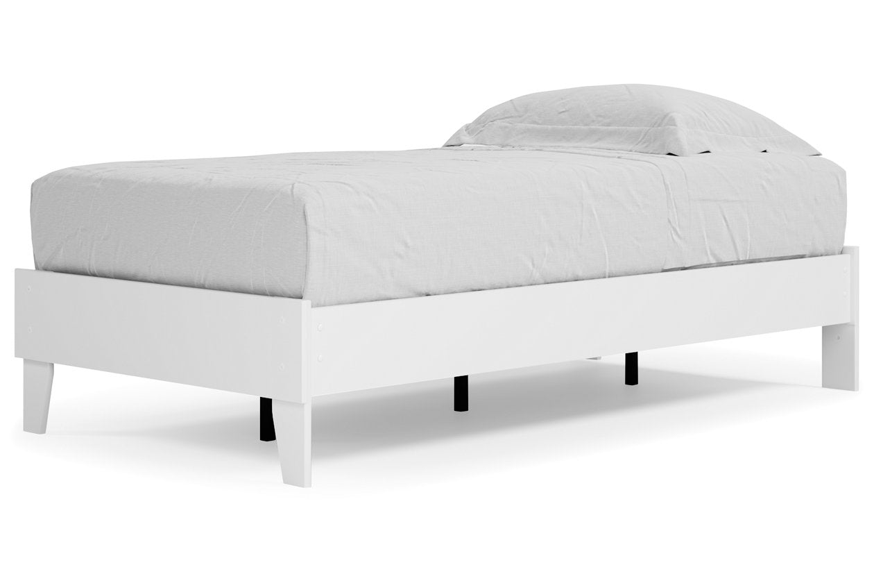 Piperton White Twin Platform Bed - EB1221-111 - Bien Home Furniture & Electronics