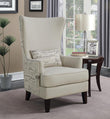 Pippin Cream Curved Arm High Back Accent Chair - 904047 - Bien Home Furniture & Electronics
