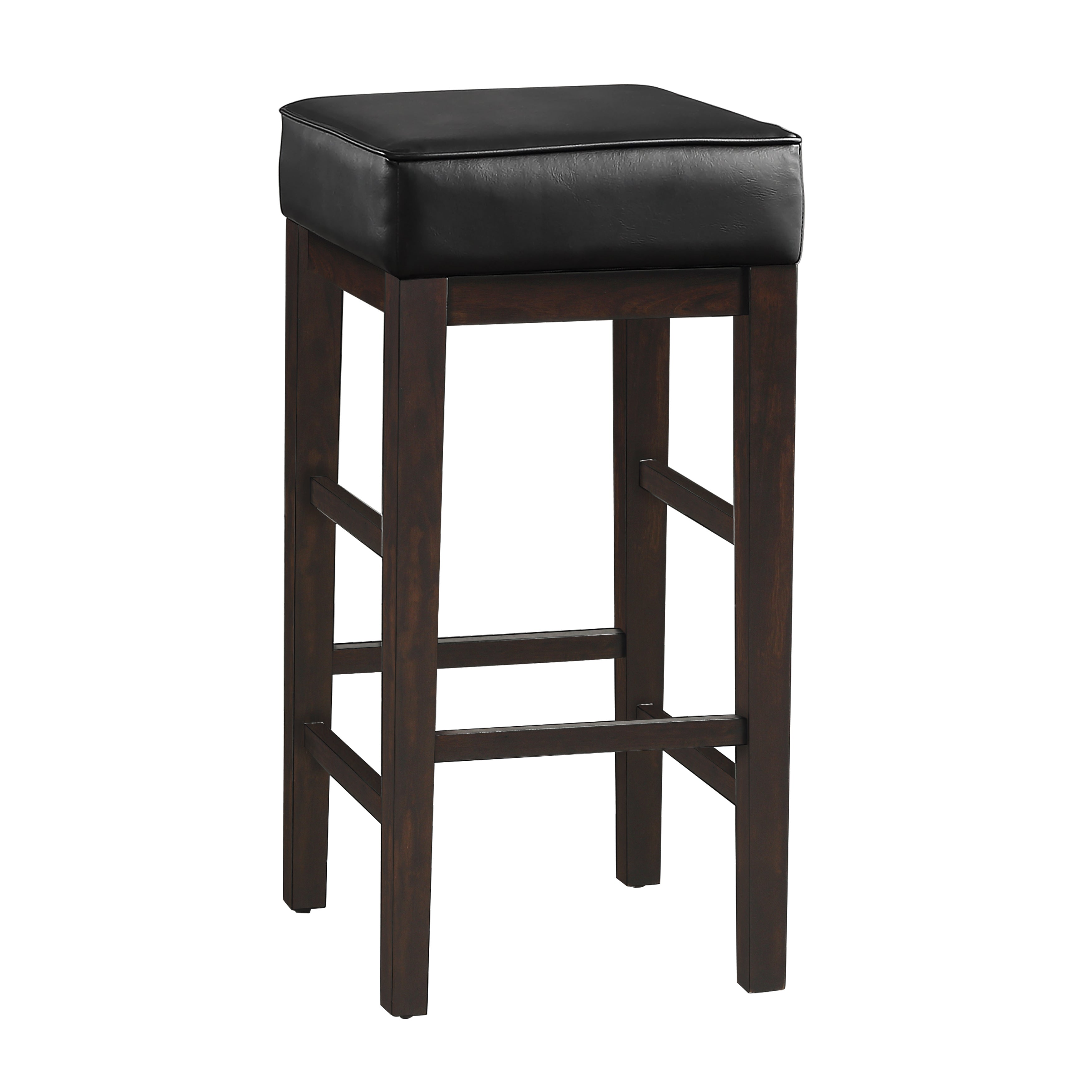 Pittsville Black/Espresso Pub Height Stool, Set of 2 - 5684BK-29 - Bien Home Furniture &amp; Electronics