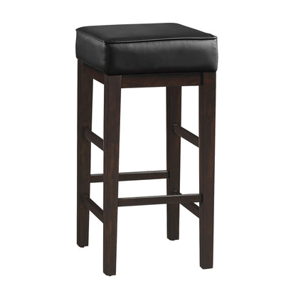 Pittsville Black/Espresso Pub Height Stool, Set of 2 - 5684BK-29 - Bien Home Furniture &amp; Electronics