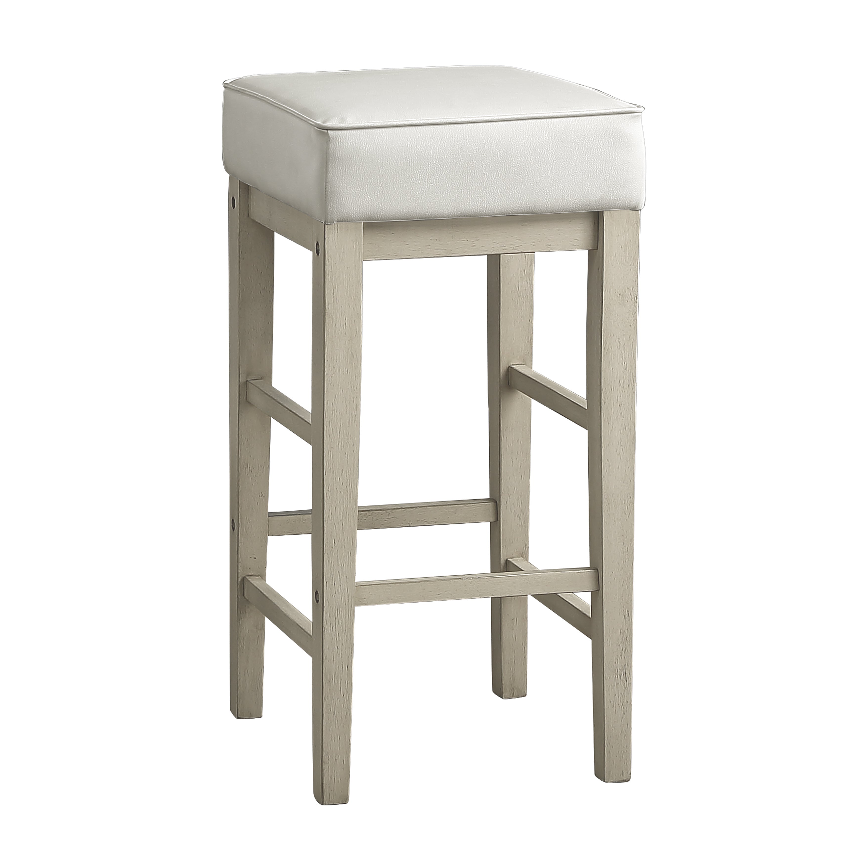 Pittsville White/Espresso Pub Height Stool, Set of 2 - 5684WH-29 - Bien Home Furniture &amp; Electronics