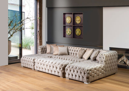 POLARIS - Polo Mink U Shape Sectional - POLOMINK-SEC - Bien Home Furniture &amp; Electronics