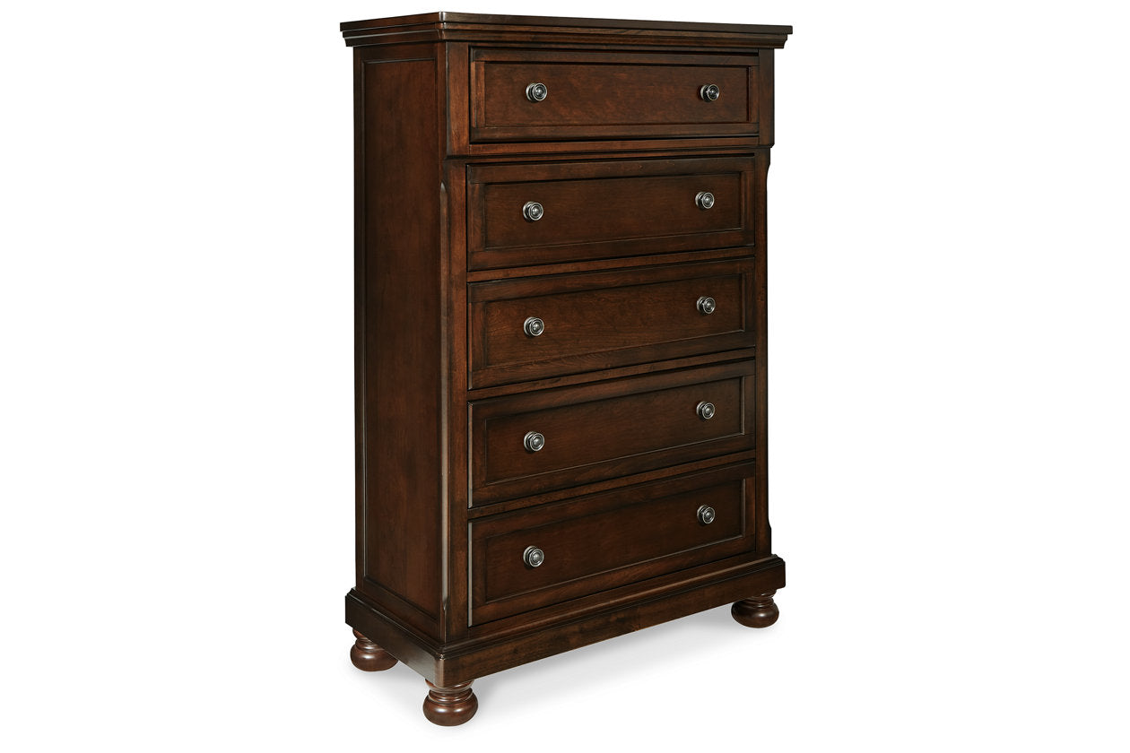 Porter Rustic Brown Chest of Drawers - B697-46 - Bien Home Furniture & Electronics