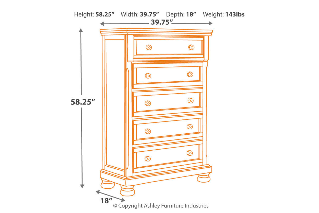 Porter Rustic Brown Chest of Drawers - B697-46 - Bien Home Furniture & Electronics