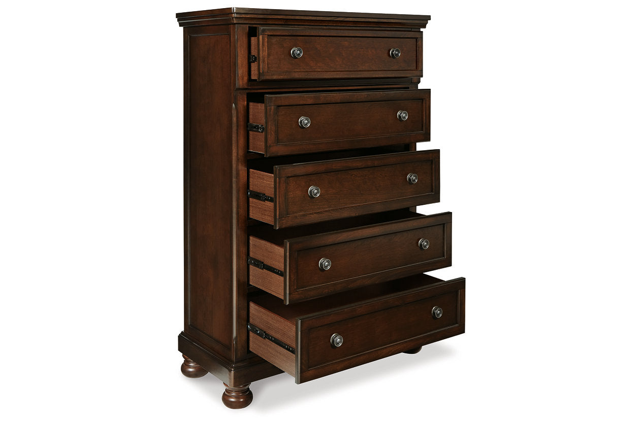 Porter Rustic Brown Chest of Drawers - B697-46 - Bien Home Furniture & Electronics