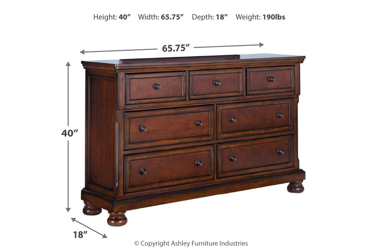 Porter Rustic Brown Dresser - B697-31 - Bien Home Furniture & Electronics