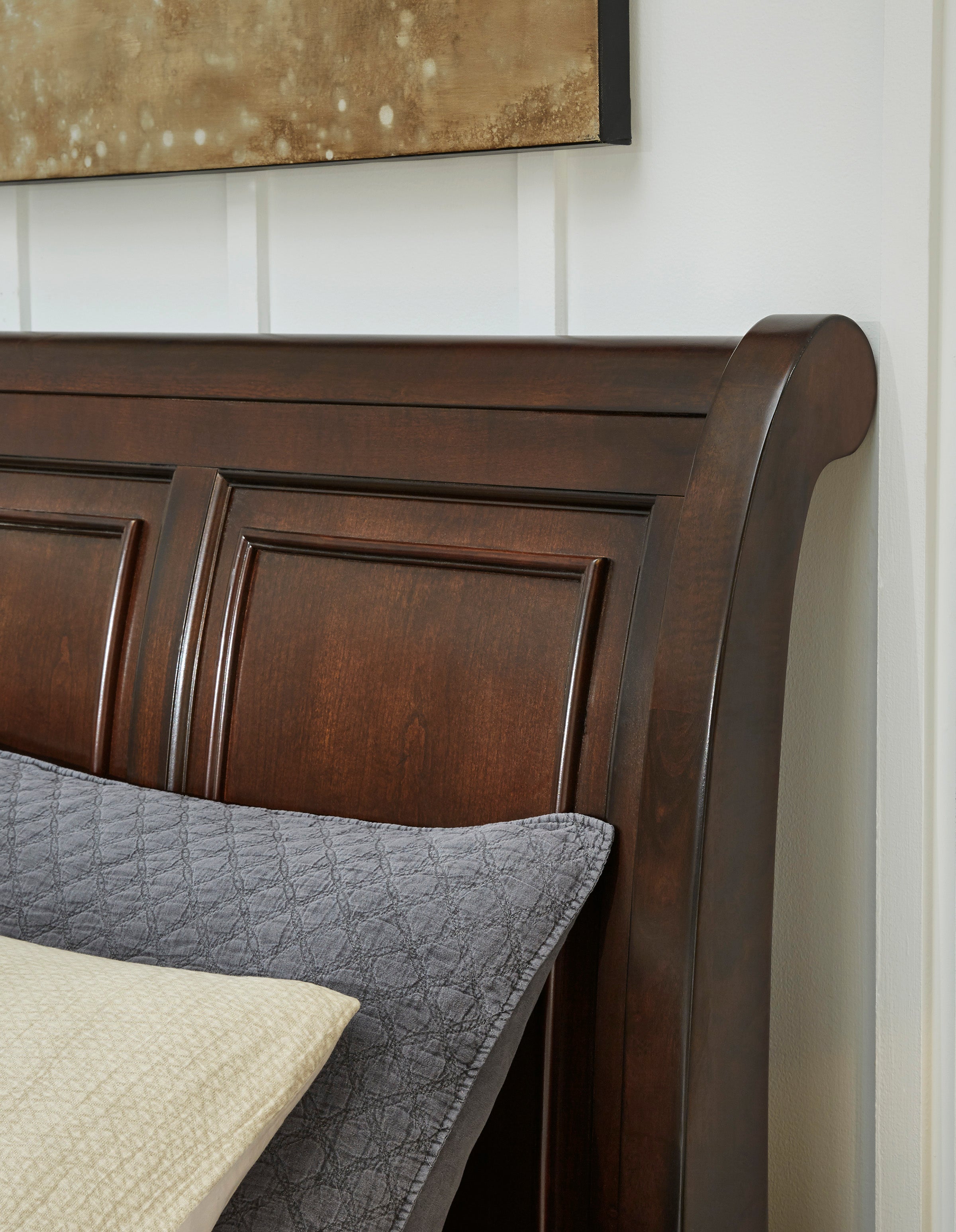 Porter Rustic Brown Footboard Storage Sleigh Platform Bedroom Set - SET | B697-76 | B697-78 | B697-99 | B697-31 | B697-92 - Bien Home Furniture & Electronics