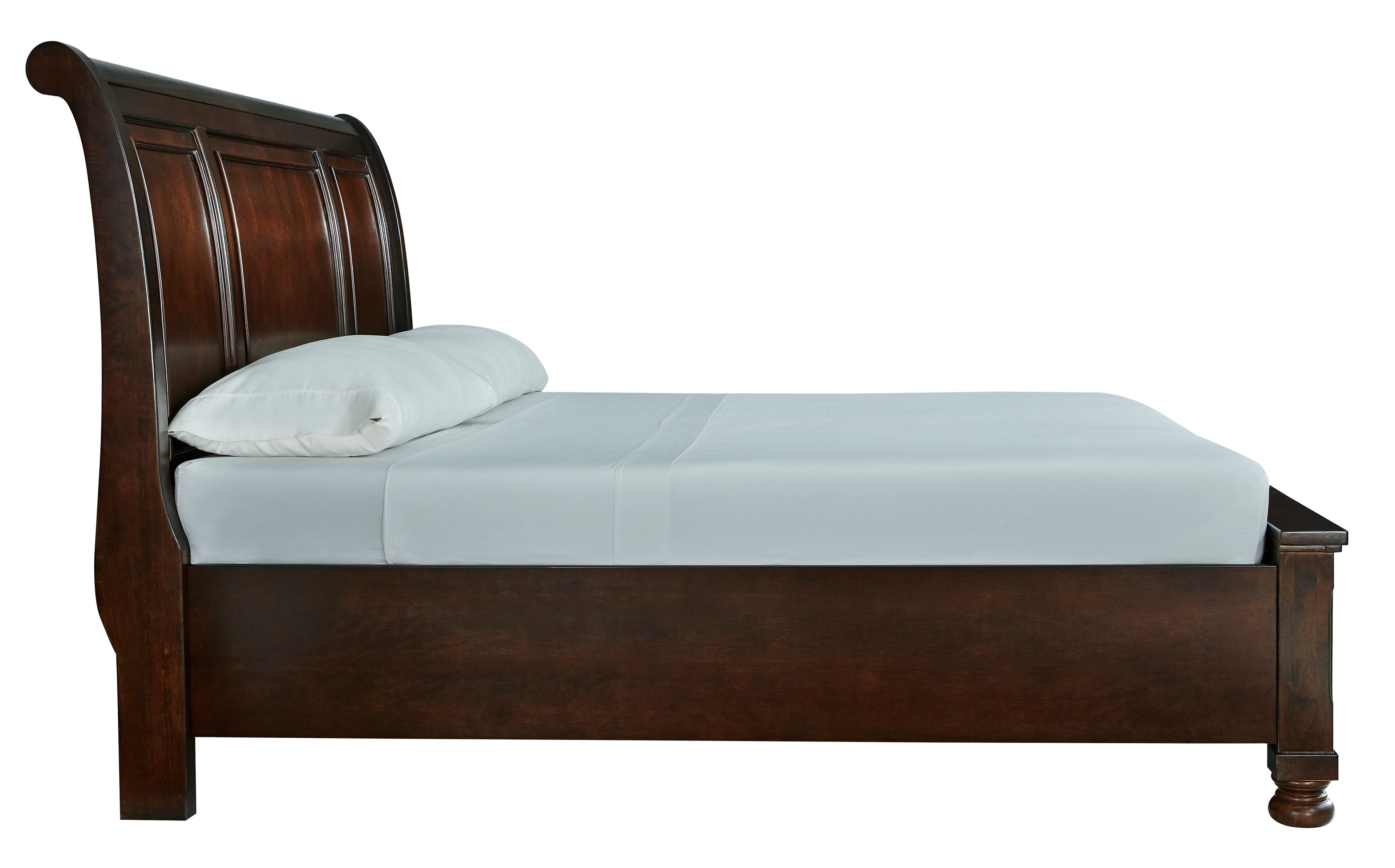 Porter Rustic Brown Footboard Storage Sleigh Platform Bedroom Set - SET | B697-76 | B697-78 | B697-99 | B697-31 | B697-92 - Bien Home Furniture & Electronics