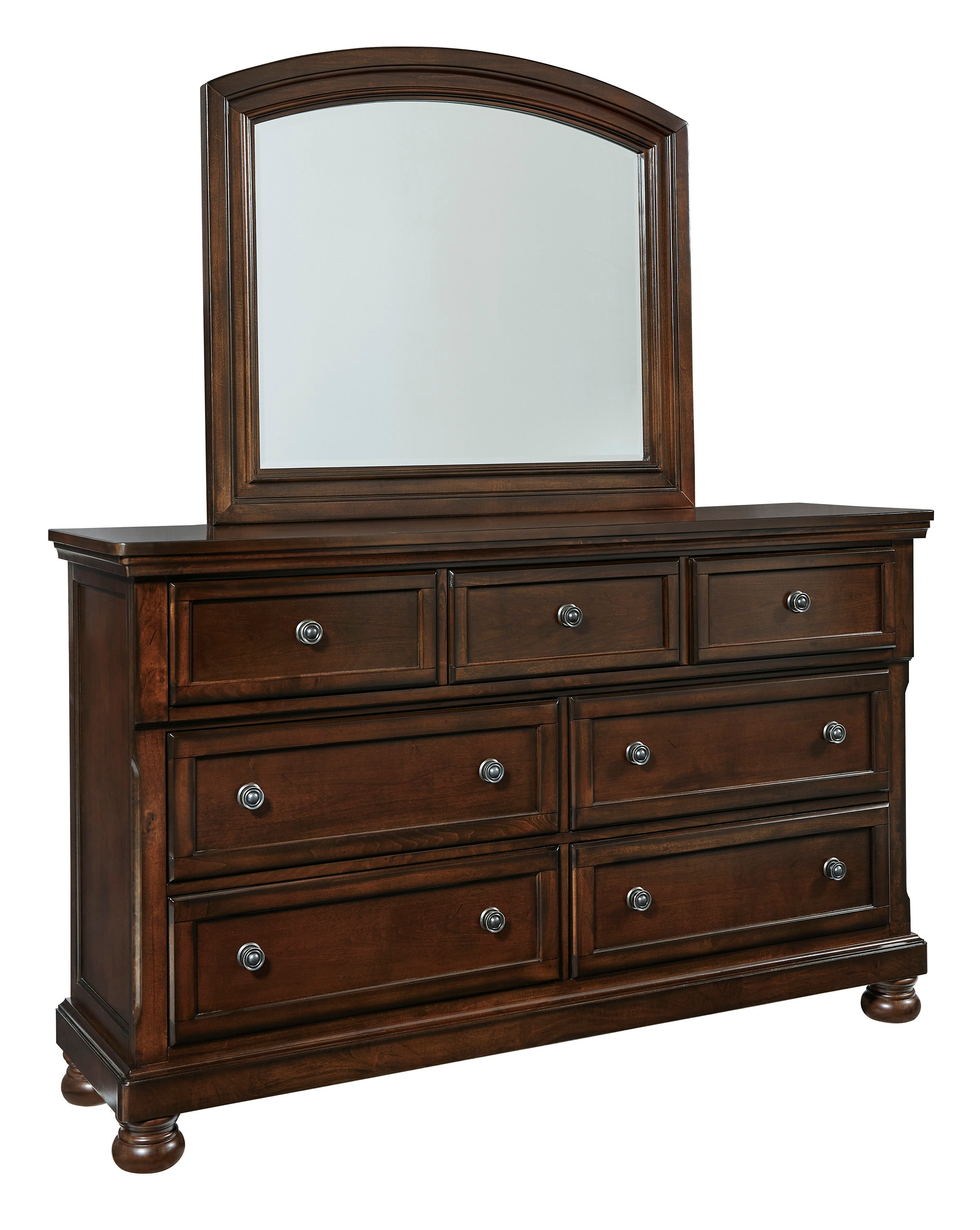 Porter Rustic Brown Footboard Storage Sleigh Platform Bedroom Set - SET | B697-76 | B697-78 | B697-99 | B697-31 | B697-92 - Bien Home Furniture & Electronics