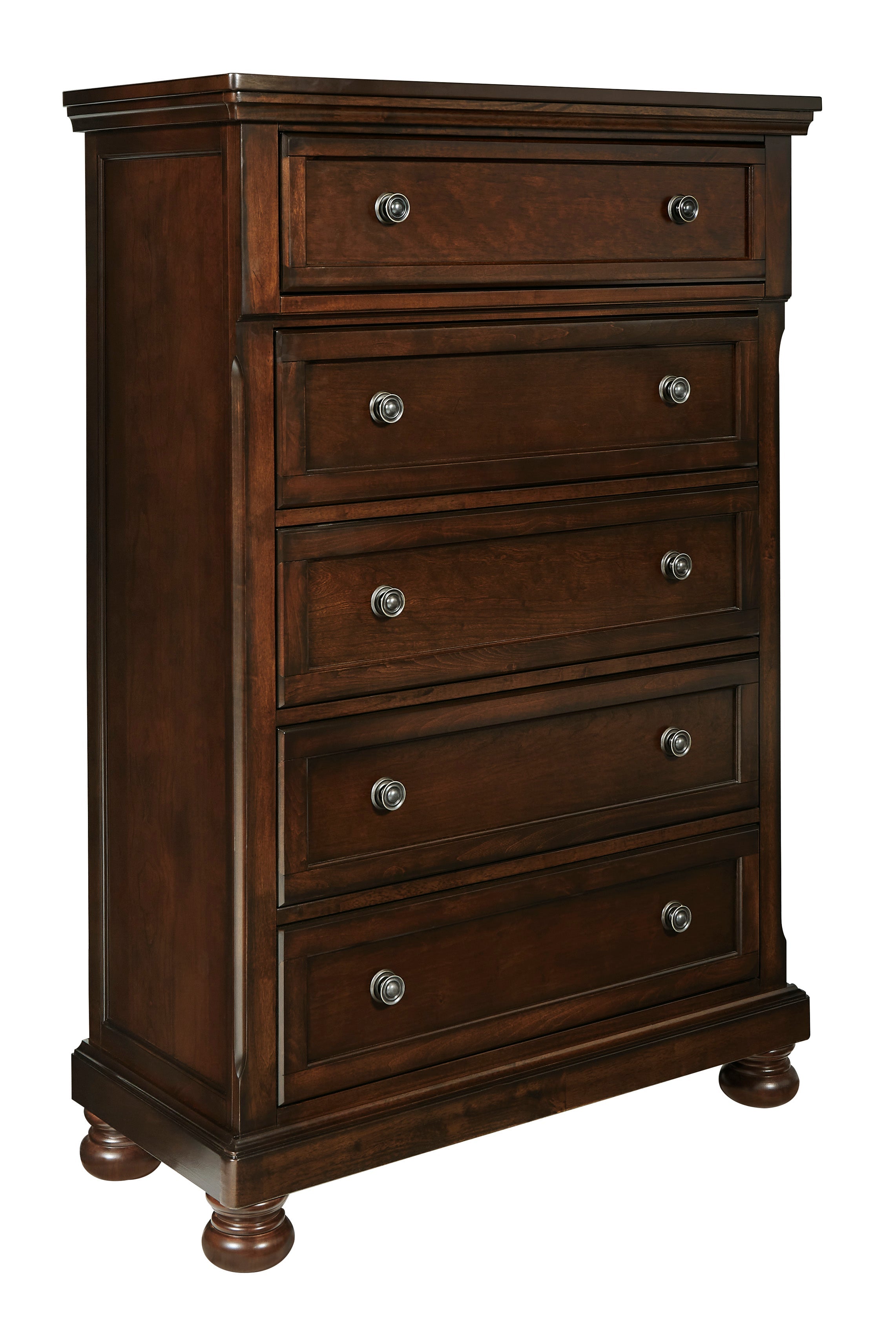 Porter Rustic Brown Footboard Storage Sleigh Platform Bedroom Set - SET | B697-76 | B697-78 | B697-99 | B697-31 | B697-92 - Bien Home Furniture & Electronics
