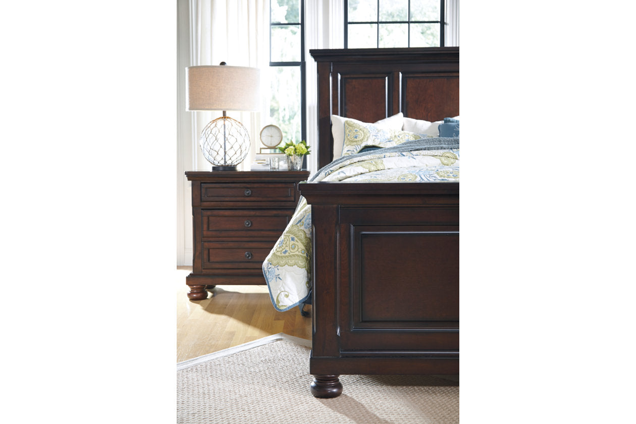 Porter Rustic Brown King Panel Bed - SET | B697-56 | B697-58 | B697-97 - Bien Home Furniture & Electronics