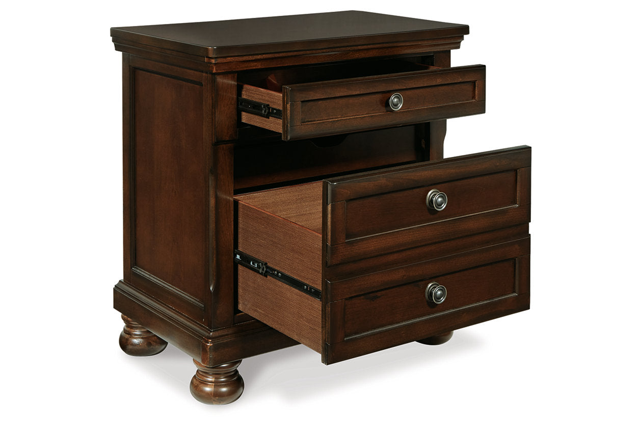 Porter Rustic Brown Nightstand - B697-92 - Bien Home Furniture & Electronics