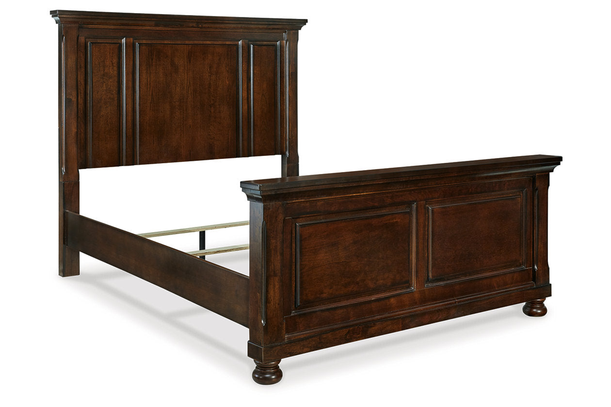 Porter Rustic Brown Queen Panel Bed - SET | B697-54 | B697-57 | B697-96 - Bien Home Furniture & Electronics