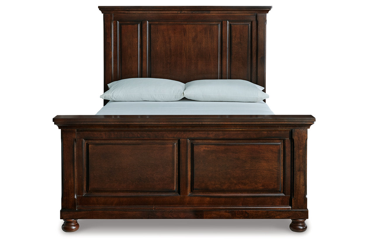 Porter Rustic Brown Queen Panel Bed - SET | B697-54 | B697-57 | B697-96 - Bien Home Furniture & Electronics