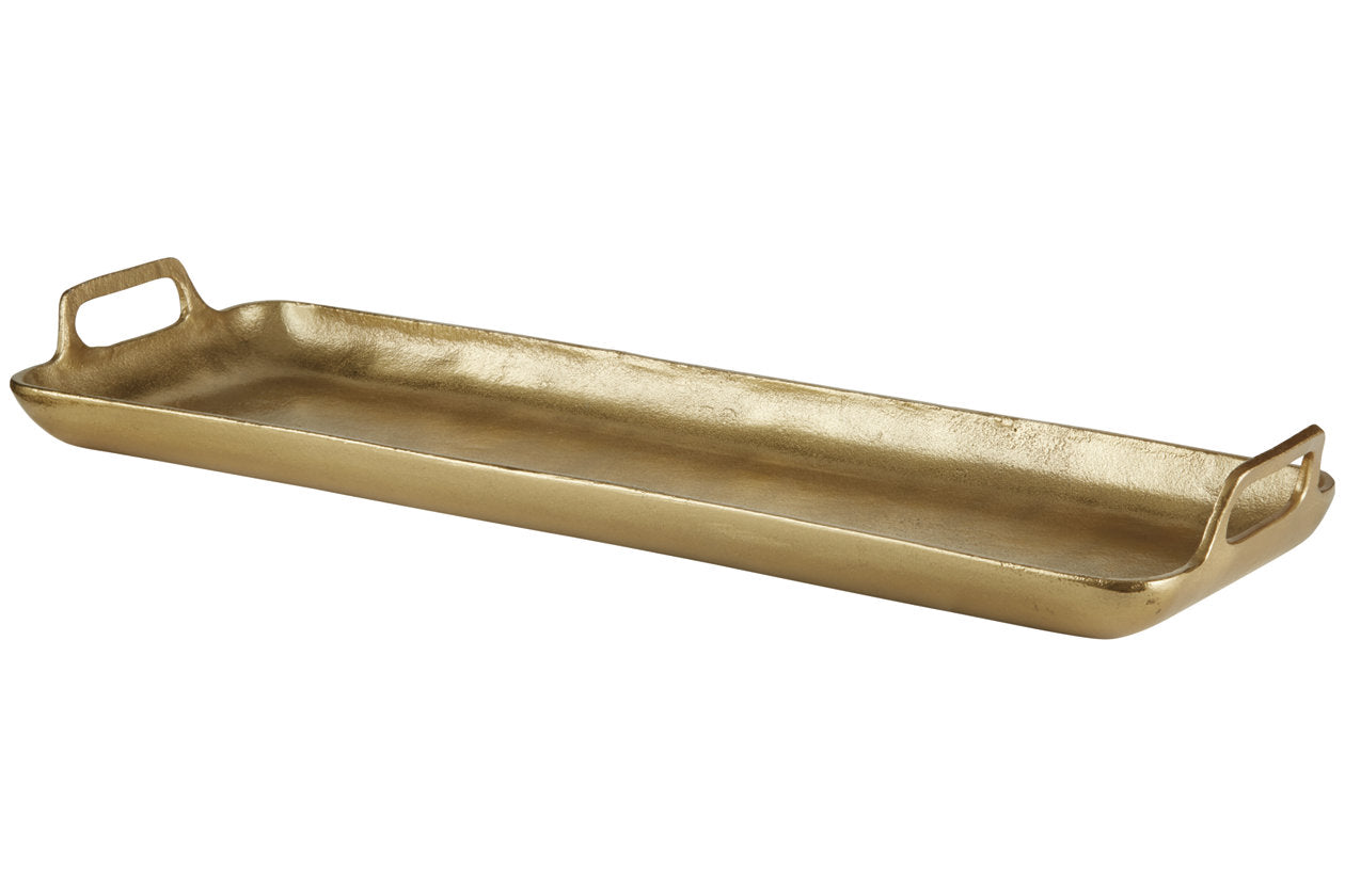 Posy Gold Finish Tray - A2000136 - Bien Home Furniture & Electronics