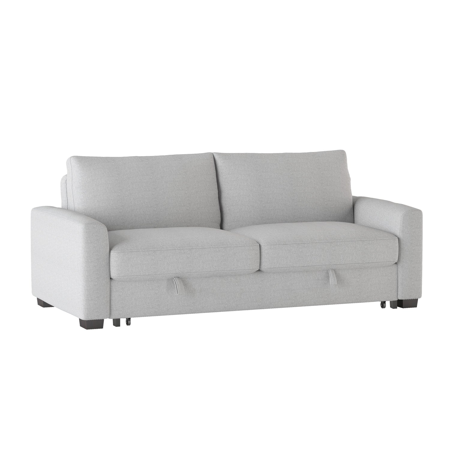 Price Gray Convertible Studio Sofa with Pull-out Bed - 9525RF-3CL - Bien Home Furniture & Electronics