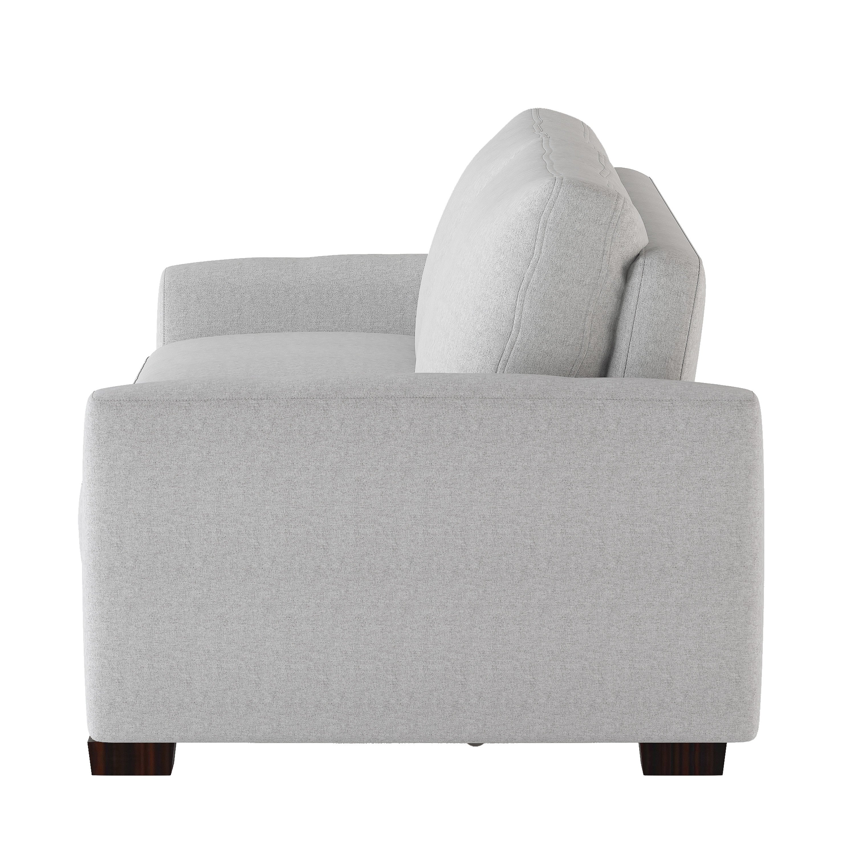 Price Gray Convertible Studio Sofa with Pull-out Bed - 9525RF-3CL - Bien Home Furniture & Electronics