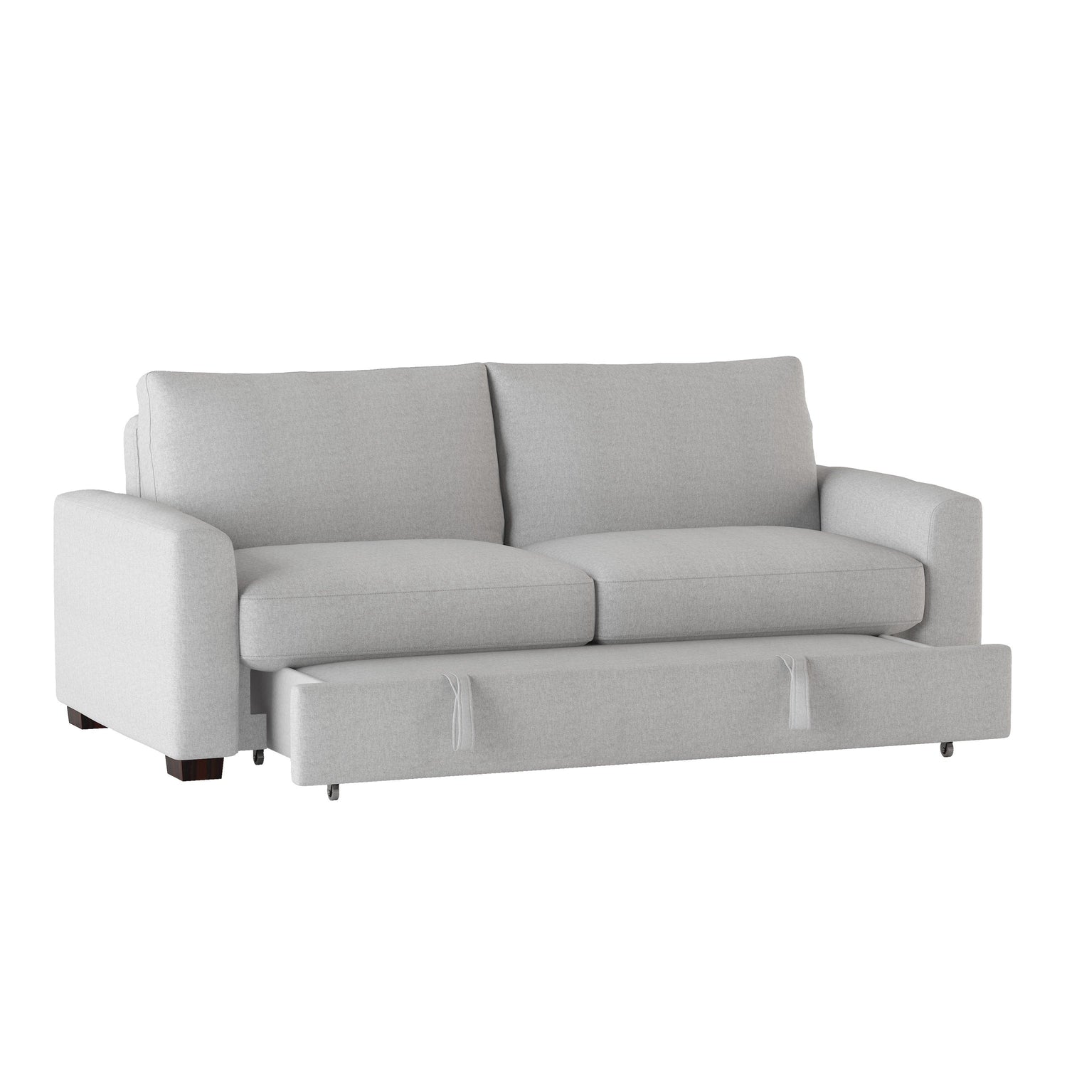 Price Gray Convertible Studio Sofa with Pull-out Bed - 9525RF-3CL - Bien Home Furniture & Electronics