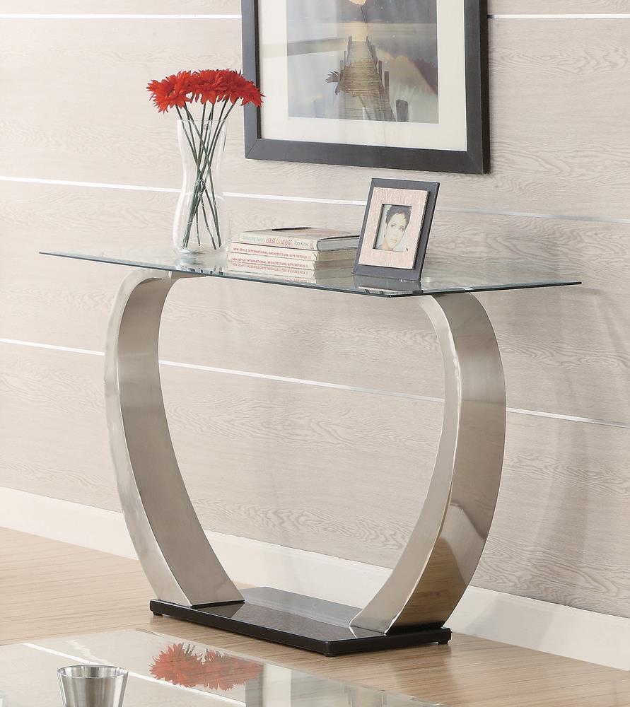 Pruitt Rectangular Sofa Table Satin - 701239 - Bien Home Furniture & Electronics