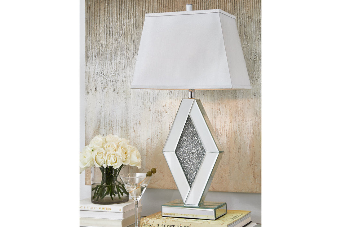 Prunella Silver Finish Table Lamp - L429034 - Bien Home Furniture &amp; Electronics