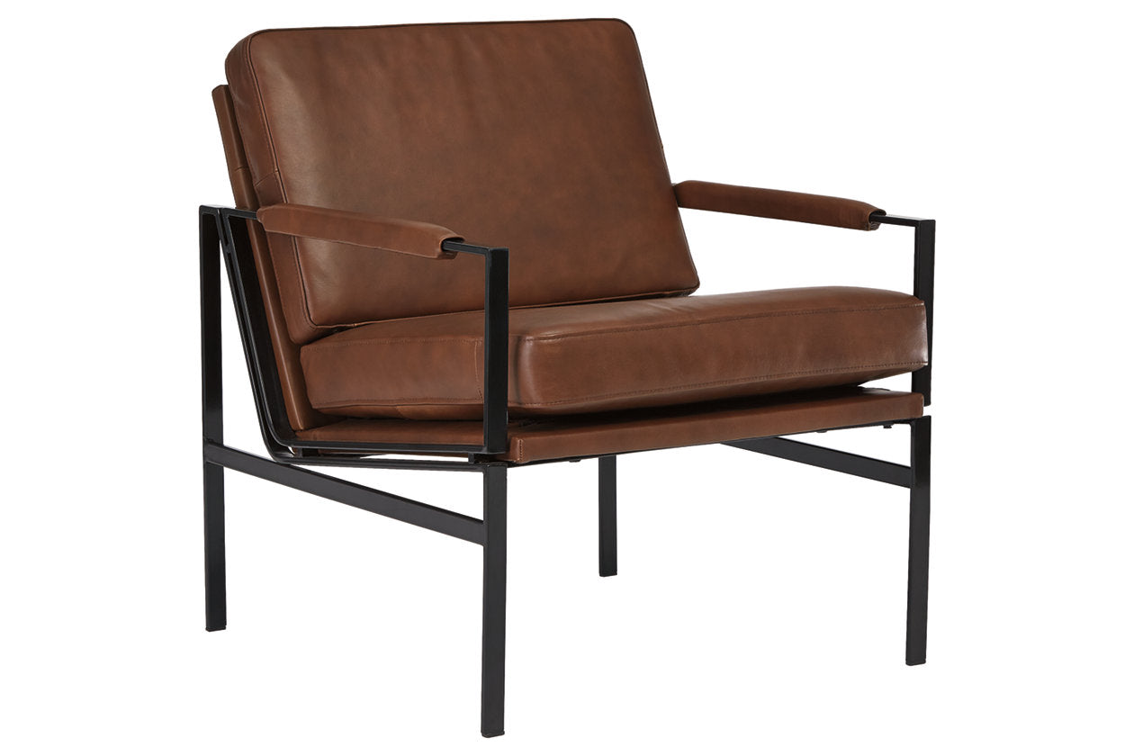 Puckman Brown/Silver Finish Accent Chair - A3000193 - Bien Home Furniture & Electronics
