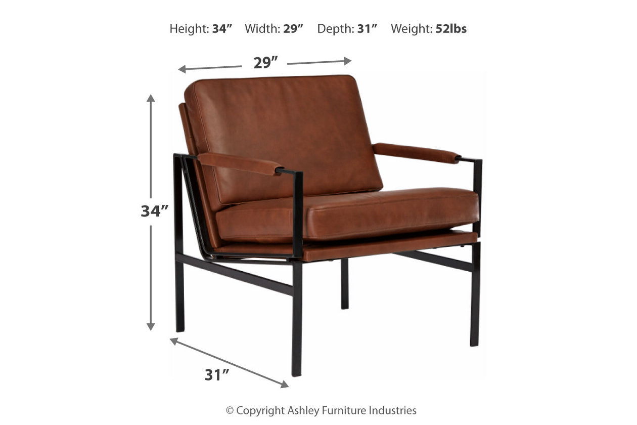 Puckman Brown/Silver Finish Accent Chair - A3000193 - Bien Home Furniture & Electronics