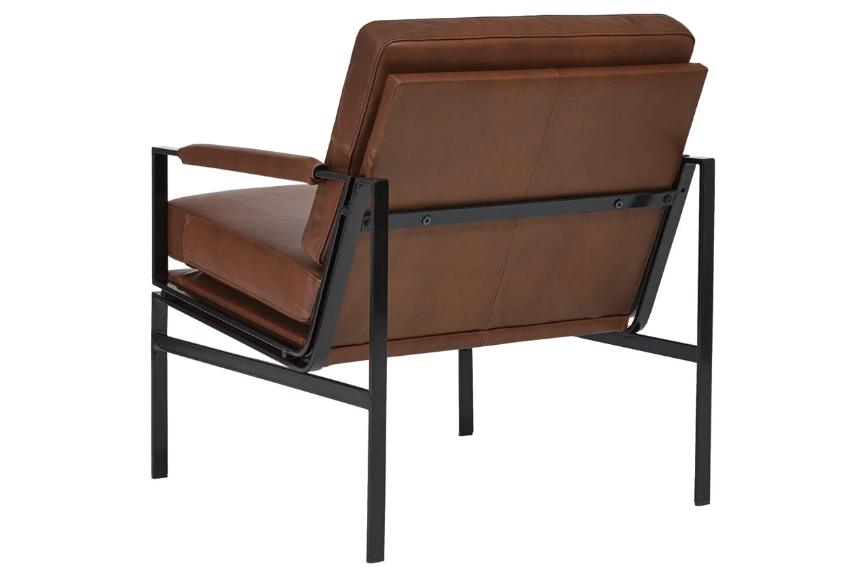 Puckman Brown/Silver Finish Accent Chair - A3000193 - Bien Home Furniture & Electronics