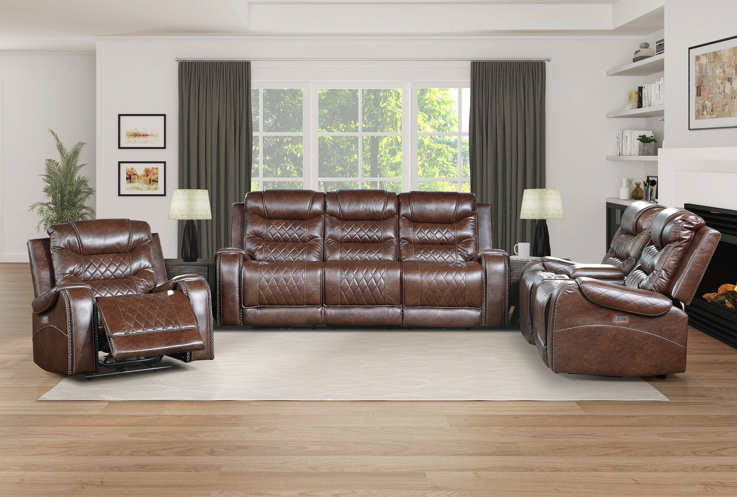 Putnam Brown Power Reclining Chair - 9405BR-1PW - Bien Home Furniture & Electronics