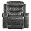 Putnam Gray Power Reclining Chair - 9405GY-1PW - Bien Home Furniture & Electronics