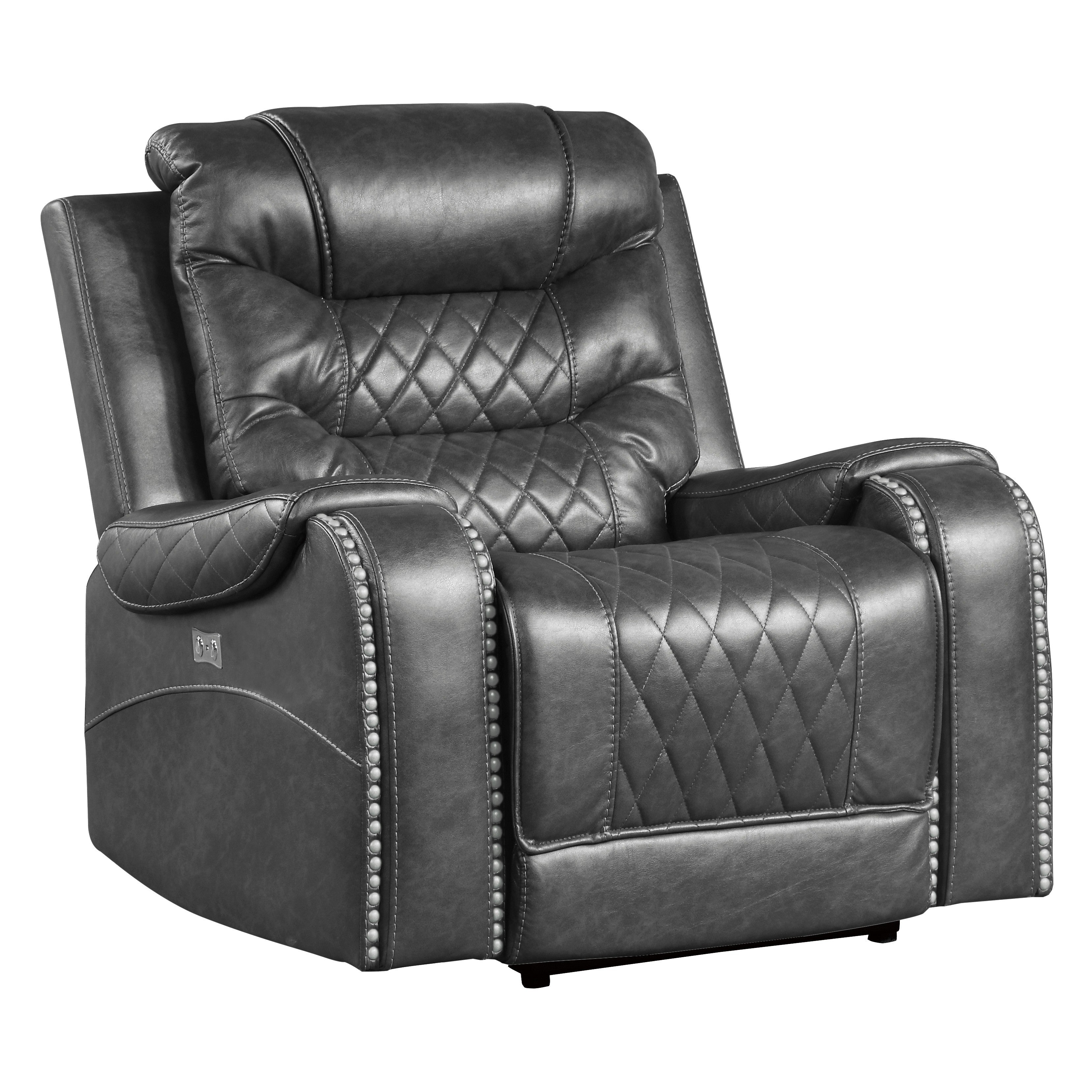 Putnam Gray Power Reclining Chair - 9405GY-1PW - Bien Home Furniture & Electronics