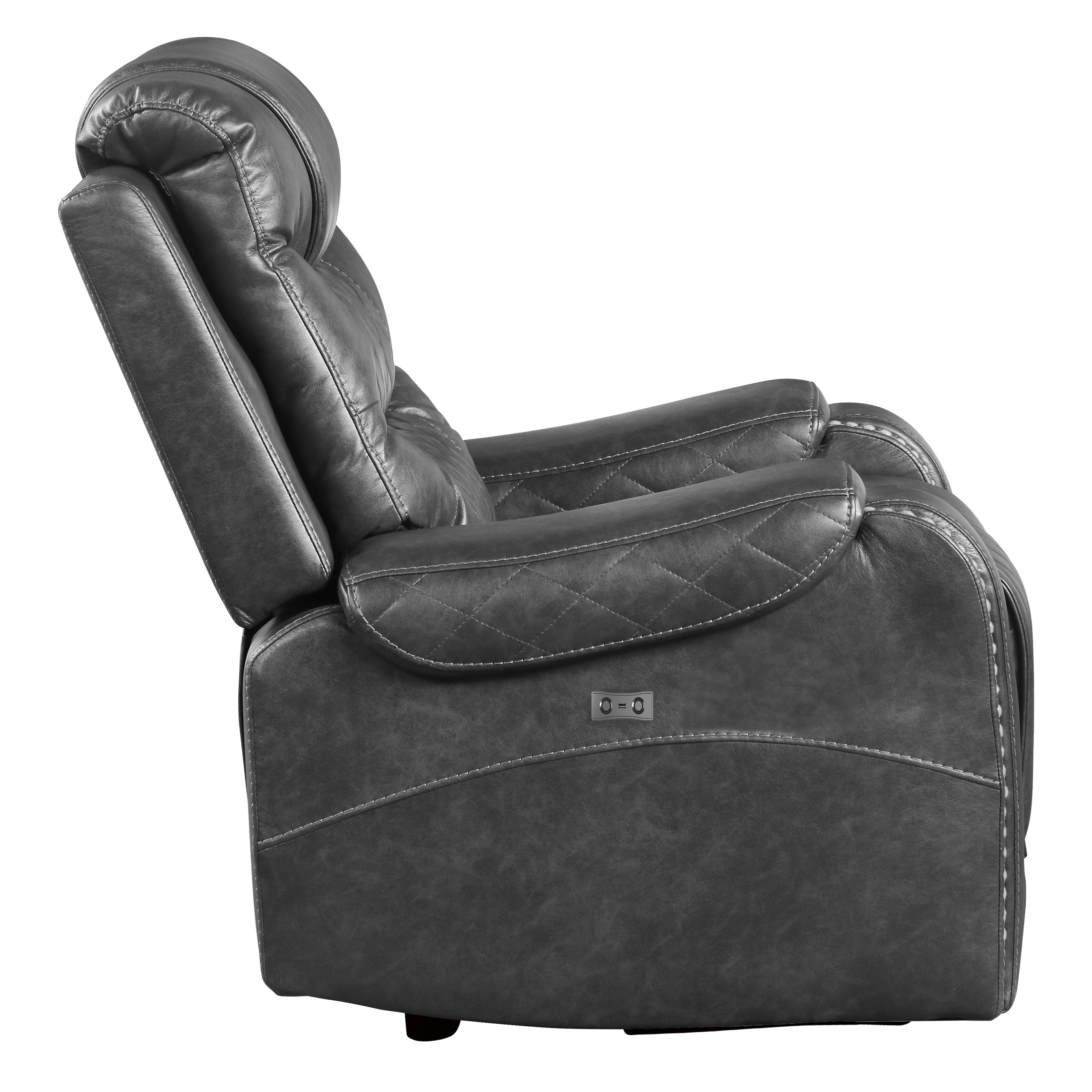 Putnam Gray Power Reclining Chair - 9405GY-1PW - Bien Home Furniture & Electronics