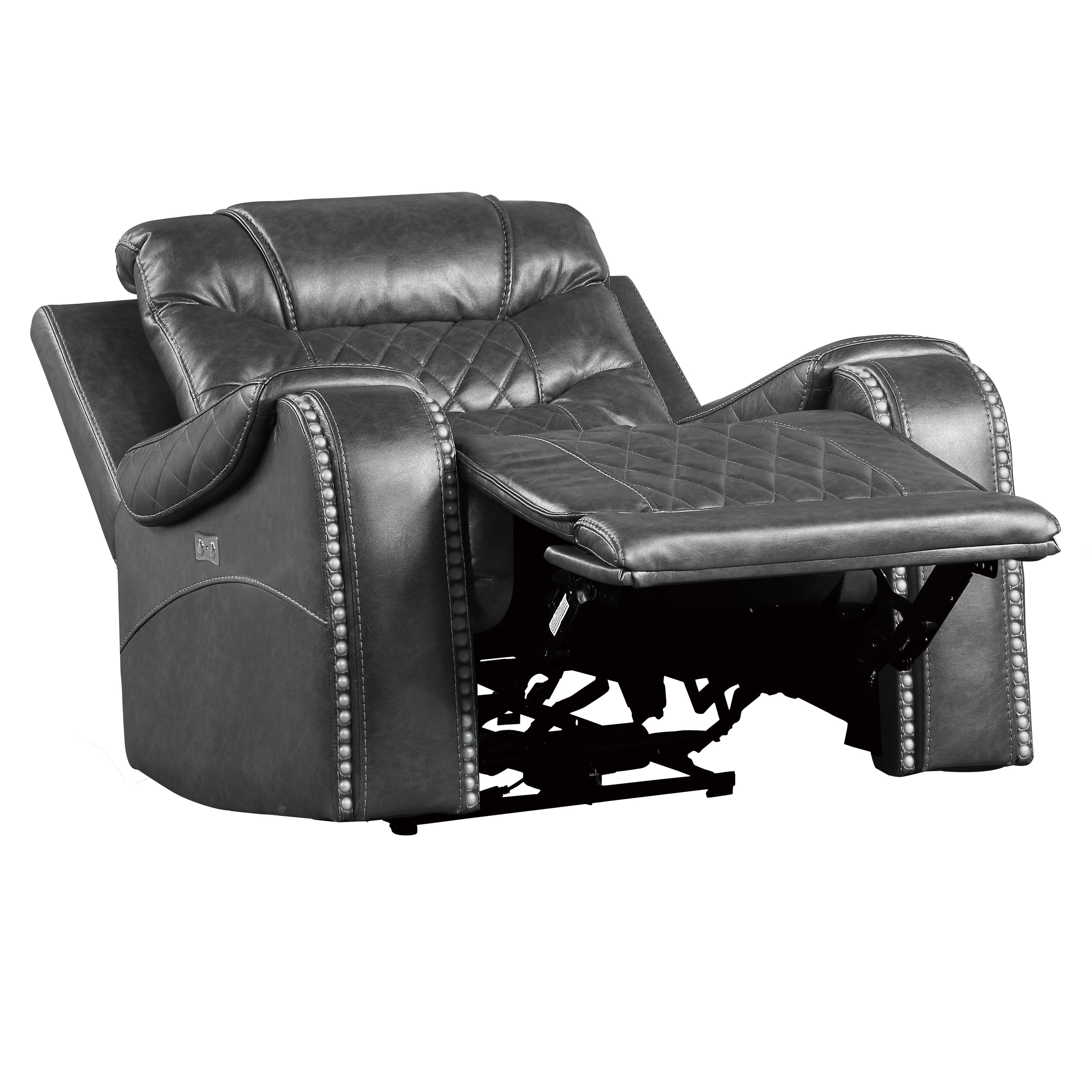 Putnam Gray Power Reclining Chair - 9405GY-1PW - Bien Home Furniture & Electronics