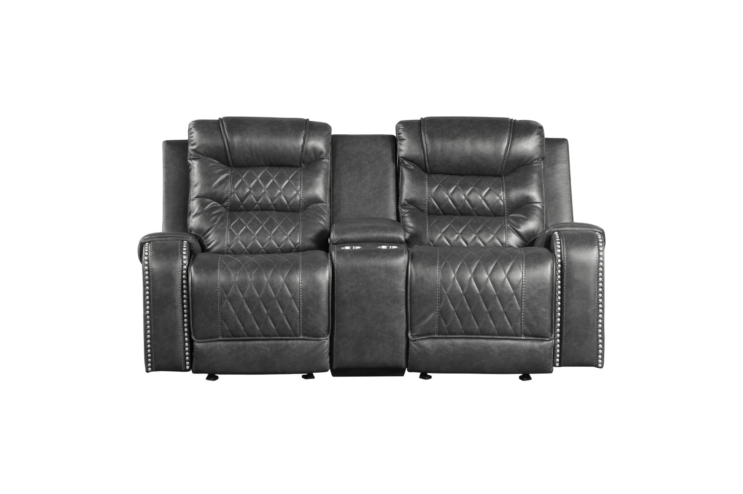 Putnam Gray Reclining Living Room Set - SET | 9405GY-1 | 9405GY-2 | 9405GY-3 - Bien Home Furniture & Electronics